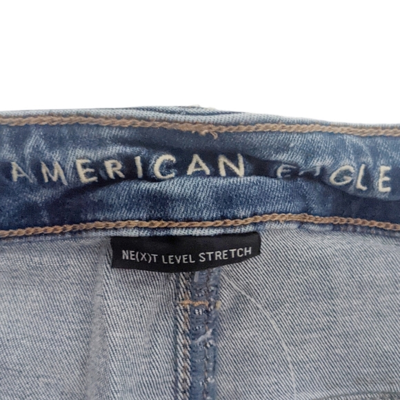 American Eagle Super Hi-Rise Jegging Distressed 22 - Picture 5 of 11